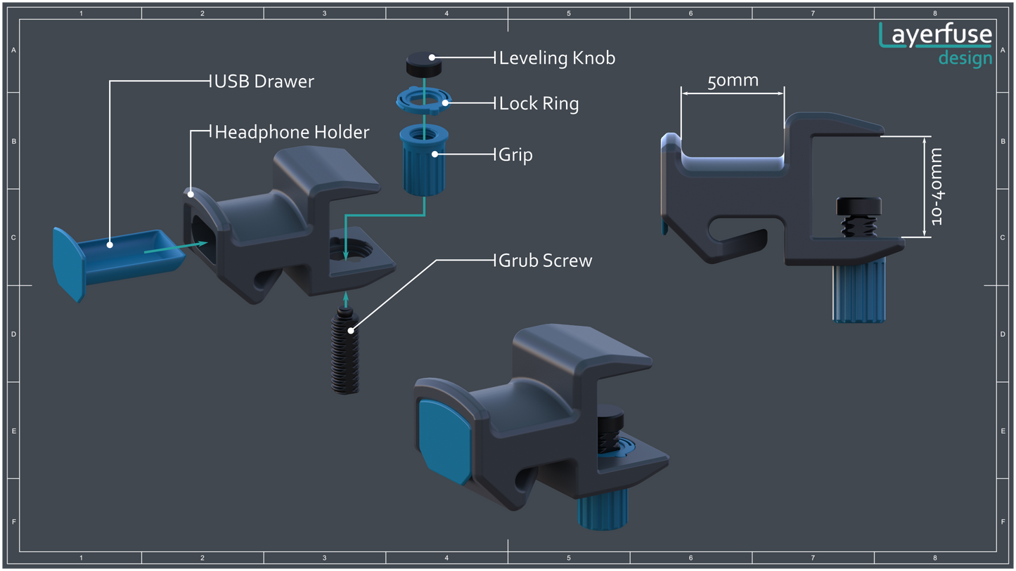 Поставка за слушалки с тайник