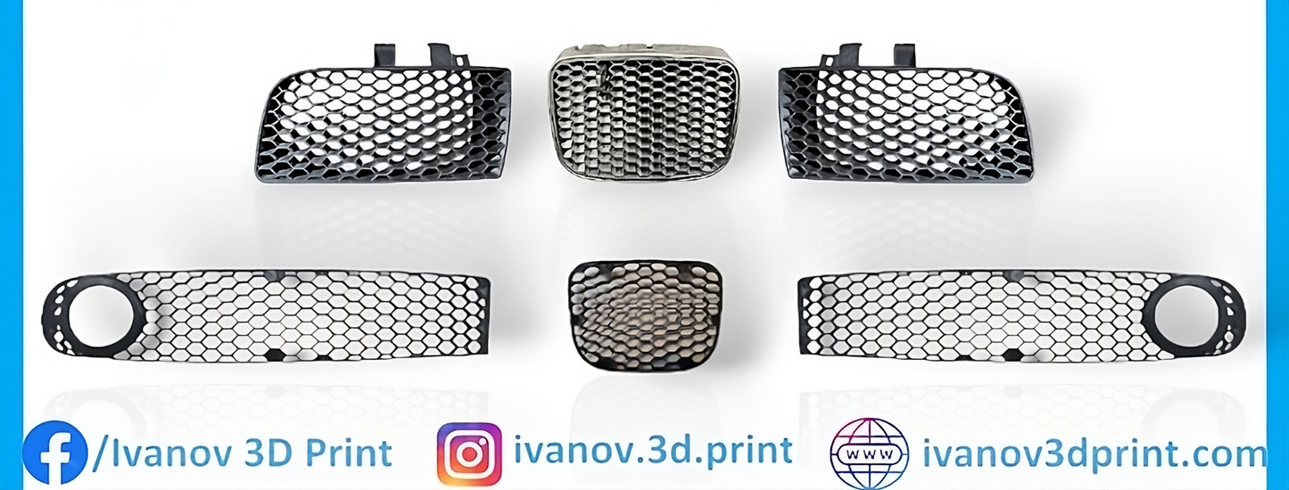 Комплект решетки (горни и долни) за FR пакет за Seat Leon/Toledo 1M