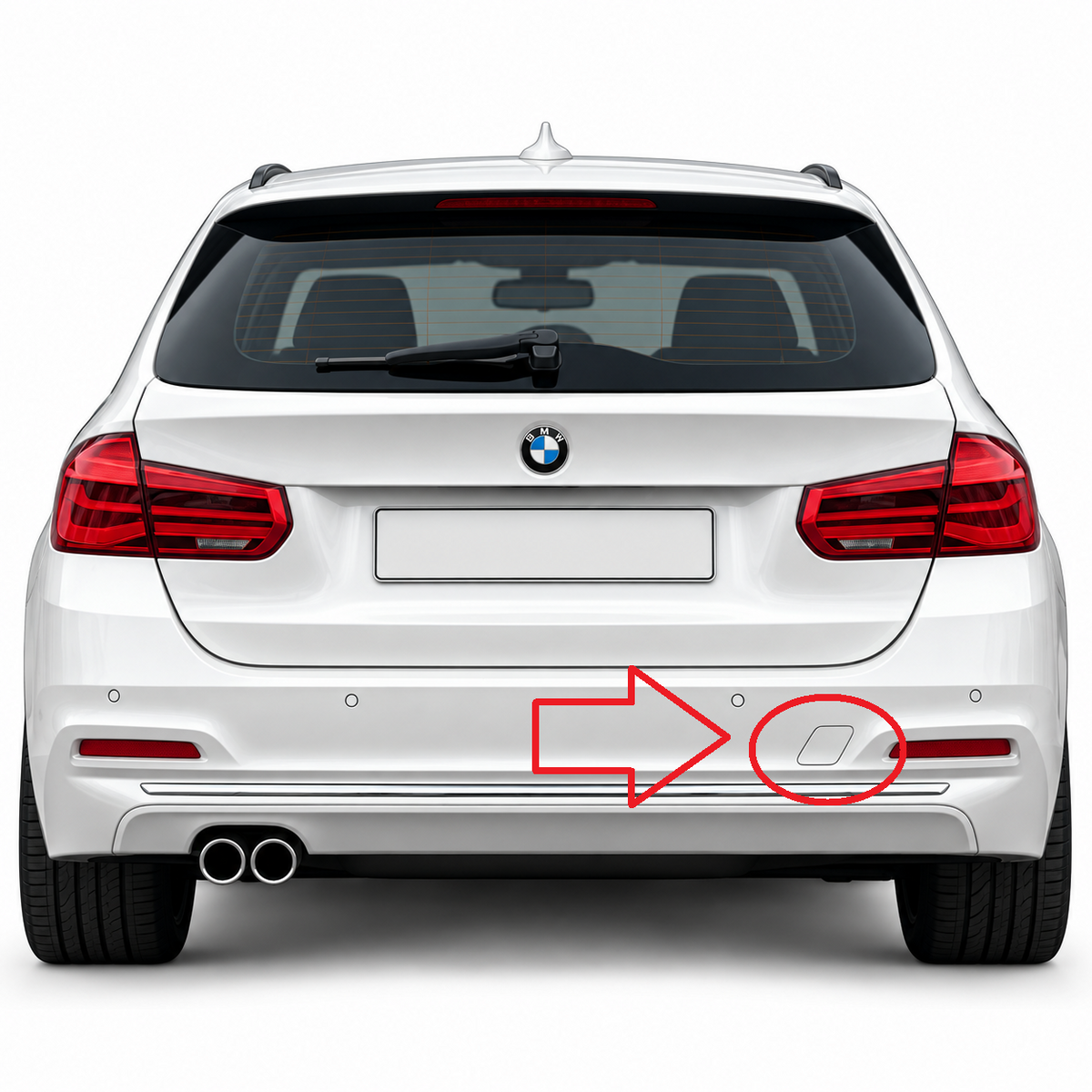 BMW 3 Series F31 facelift 2015-2019 капаче за кука за теглене