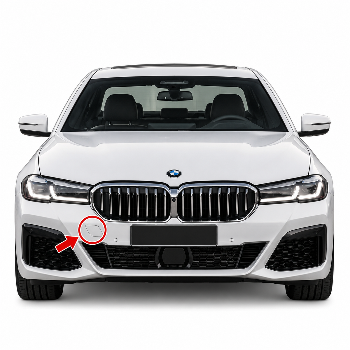 BMW 5 Series G30 / G31 pre-facelift 2017-2020 капаче за кука за теглене