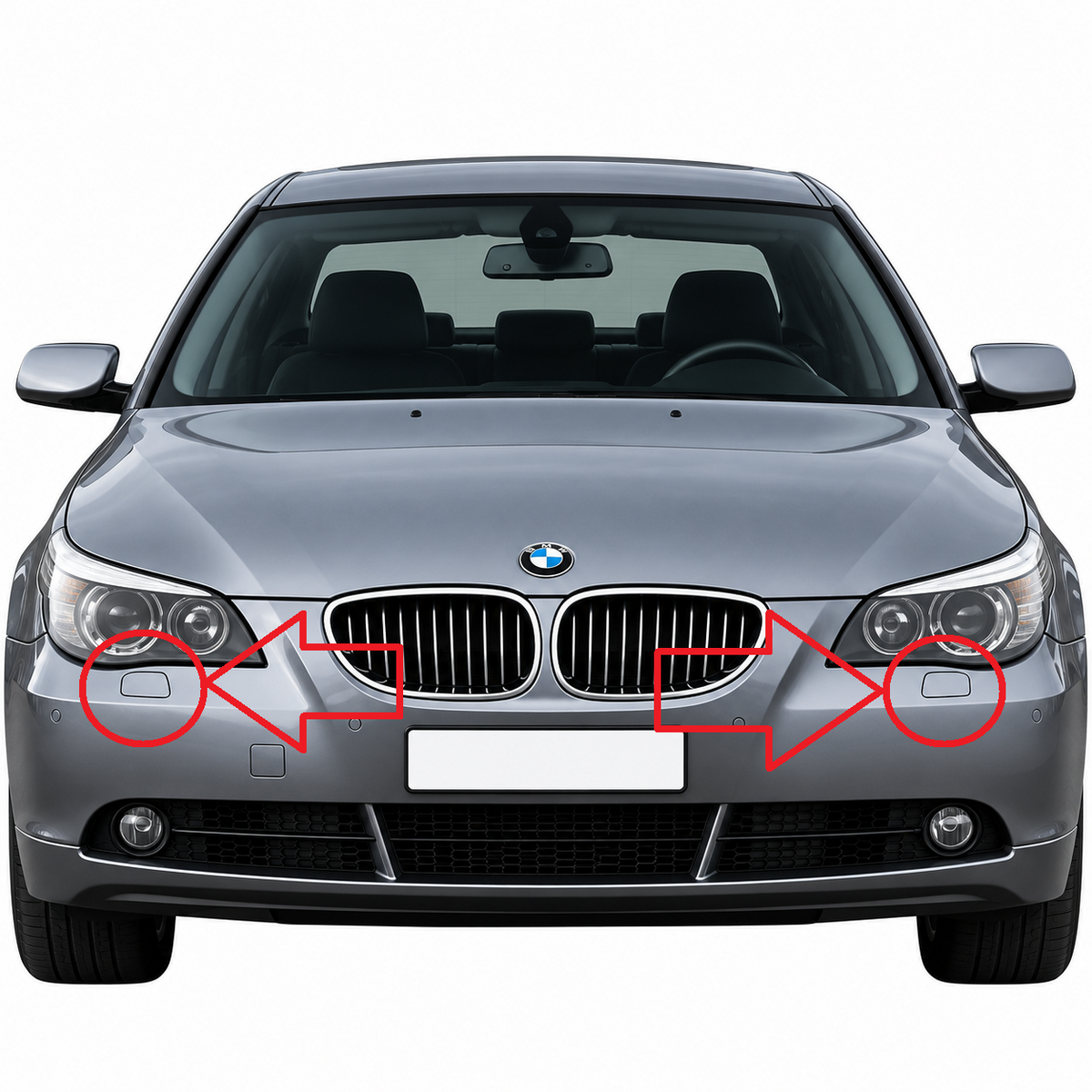 BMW 5 Series E60 / E61 Standard 2003-2010 капачета за пръскалки на фарове