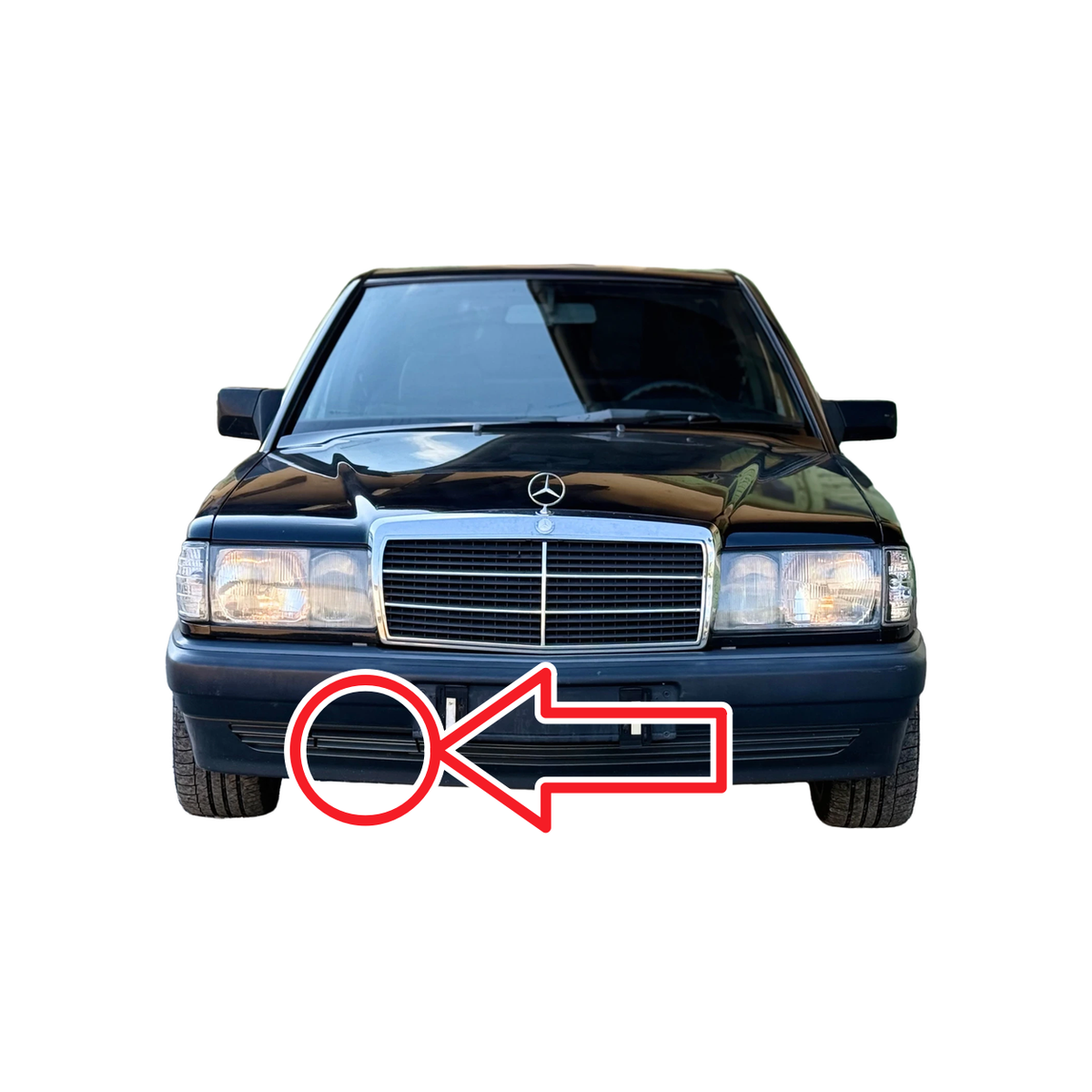 Mercedes-Benz 190 W201 pre-facelift 1982-1988 капаче за кука за теглене