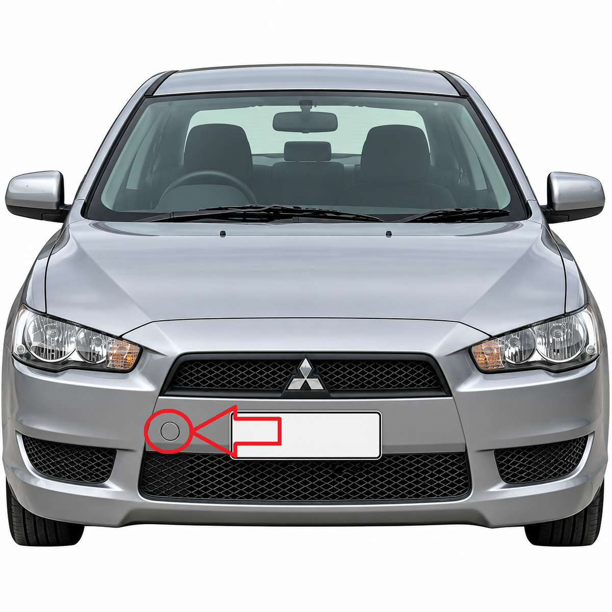 Mitsubishi Lancer CY facelift 2011-2015 капаче за кука за теглене