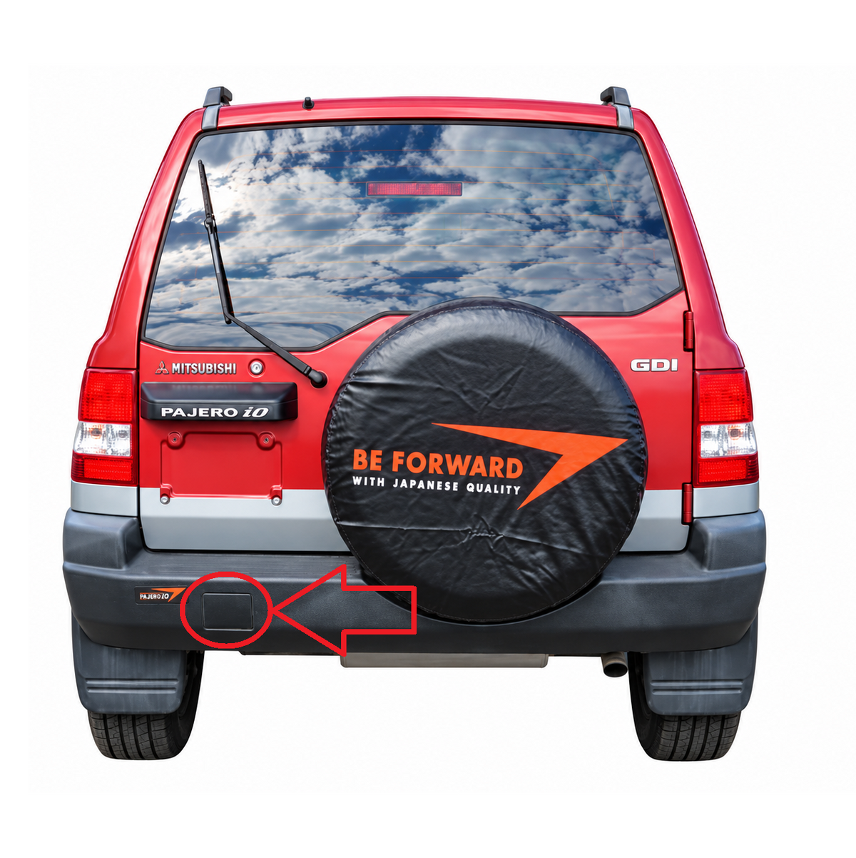 Mitsubishi Pajero iO H66W / H76W pre-facelift 1998-1999 капаче за кука за теглене