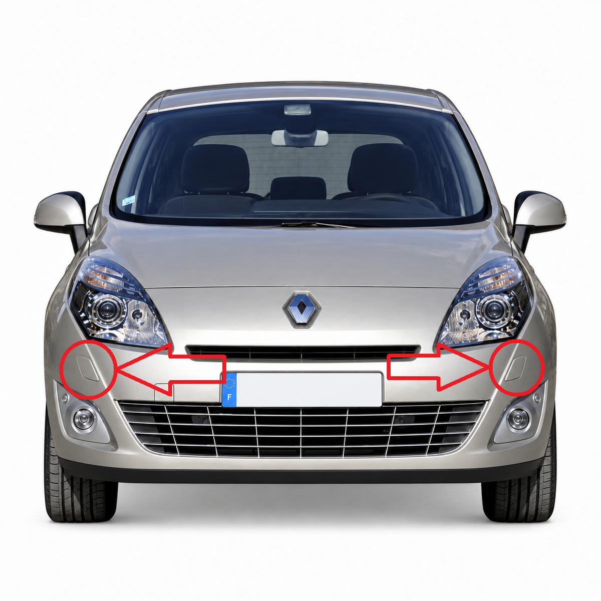 Renault Grand Scenic III / JZ pre-facelift 2009-2012 капачета за пръскалки на фарове