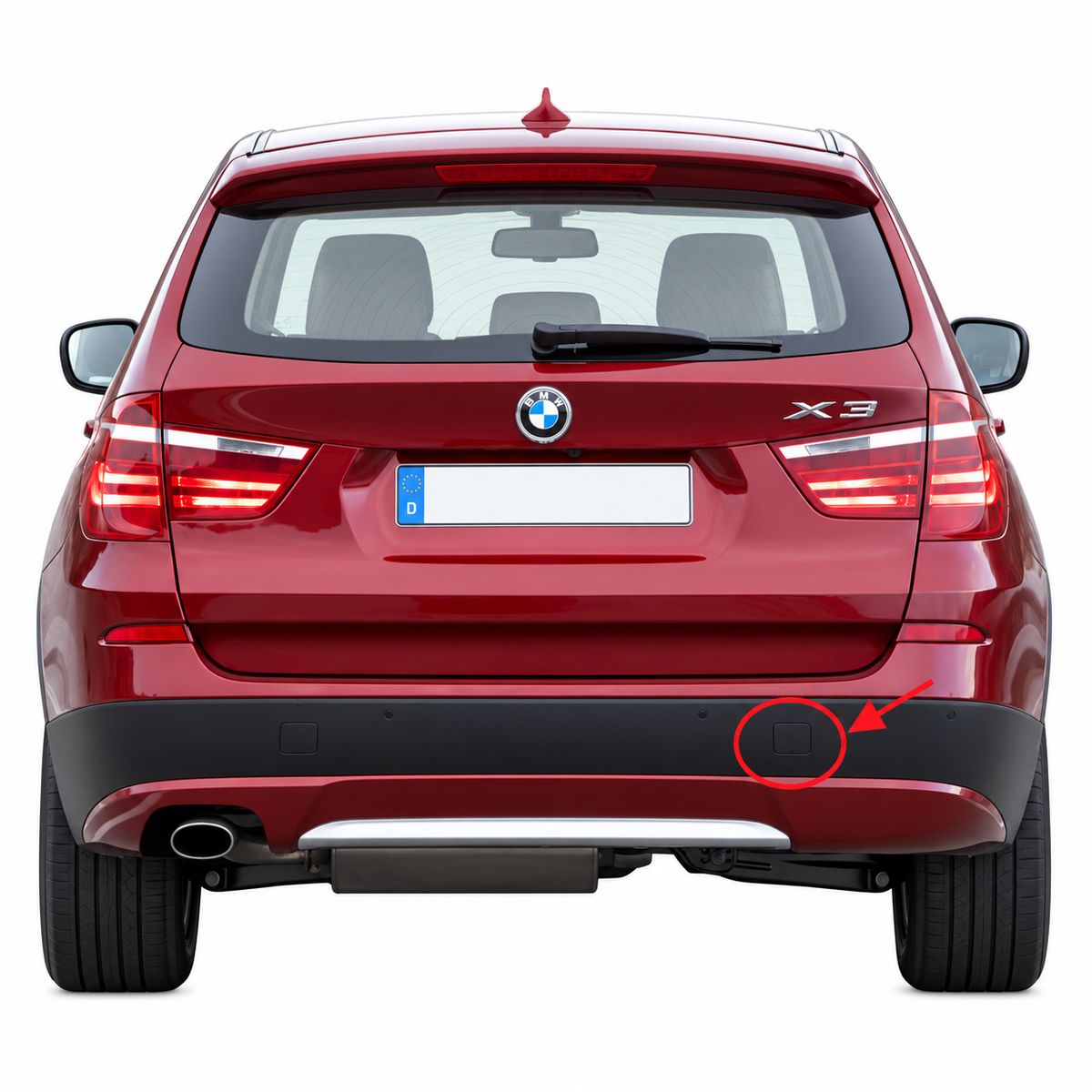 BMW X3 F25 pre-facelift 2010-2014 капаче за кука за теглене