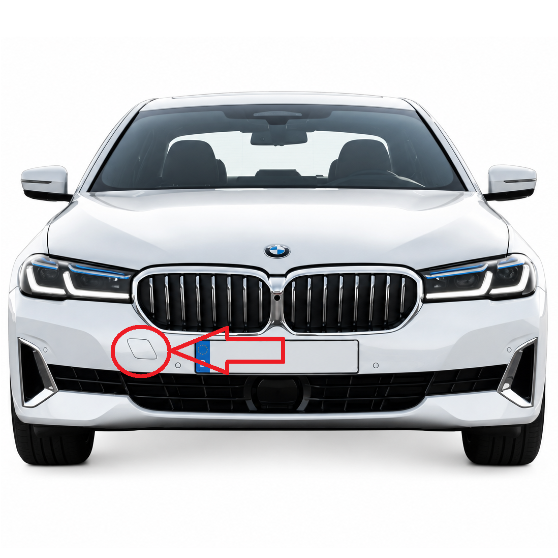 BMW 5 Series G30 G31 facelift 2020-2024 капаче за кука за теглене