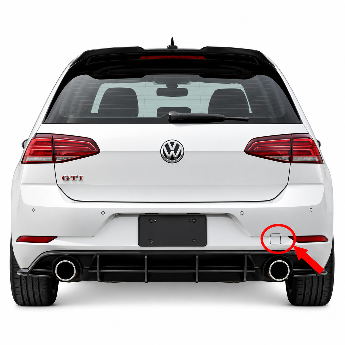 Volkswagen Golf Mk7.5 GTI/Golf R facelift 2017-2020 капаче за кука за теглене