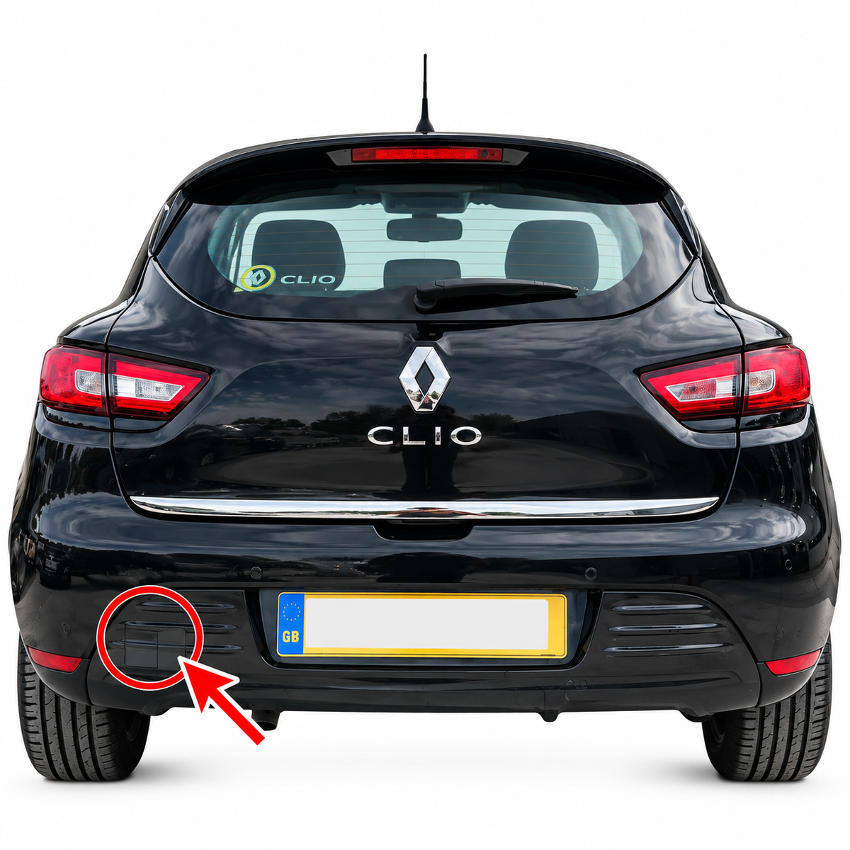 Renault Clio IV B98 Hatchback facelift 2016-2019 капаче за кука за теглене