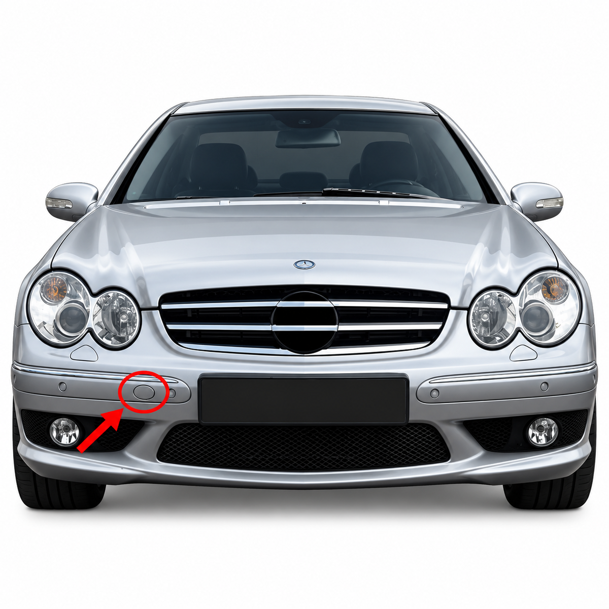 Mercedes-Benz CLK C209 facelift 2005-2008 капаче за кука за теглене