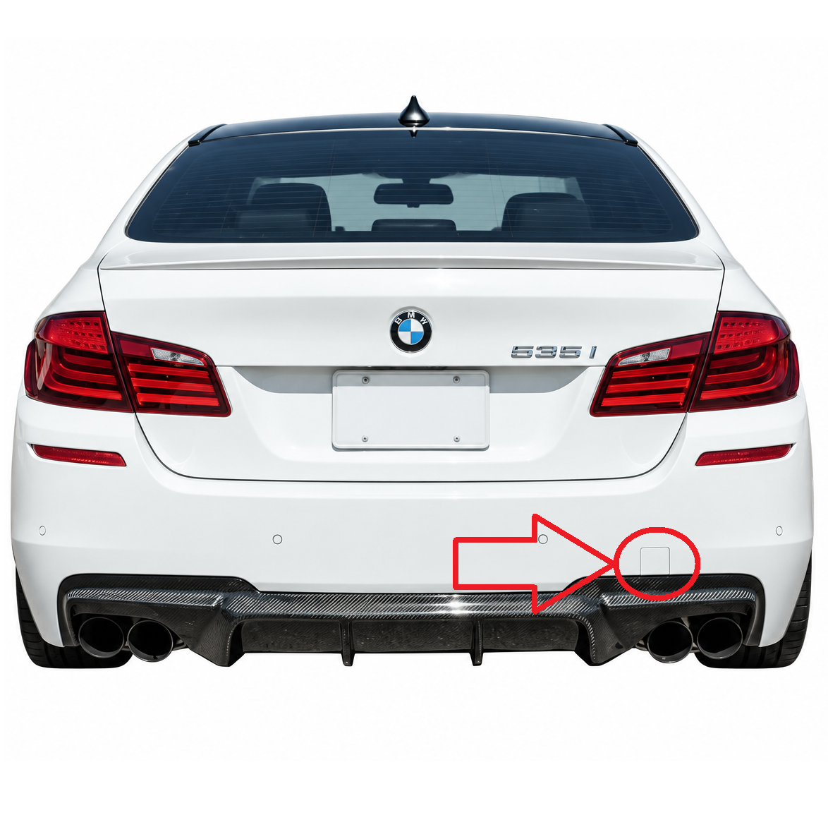 BMW 5 Series Sedan F10 M Sport / M5 2010-2016 капаче за кука за теглене