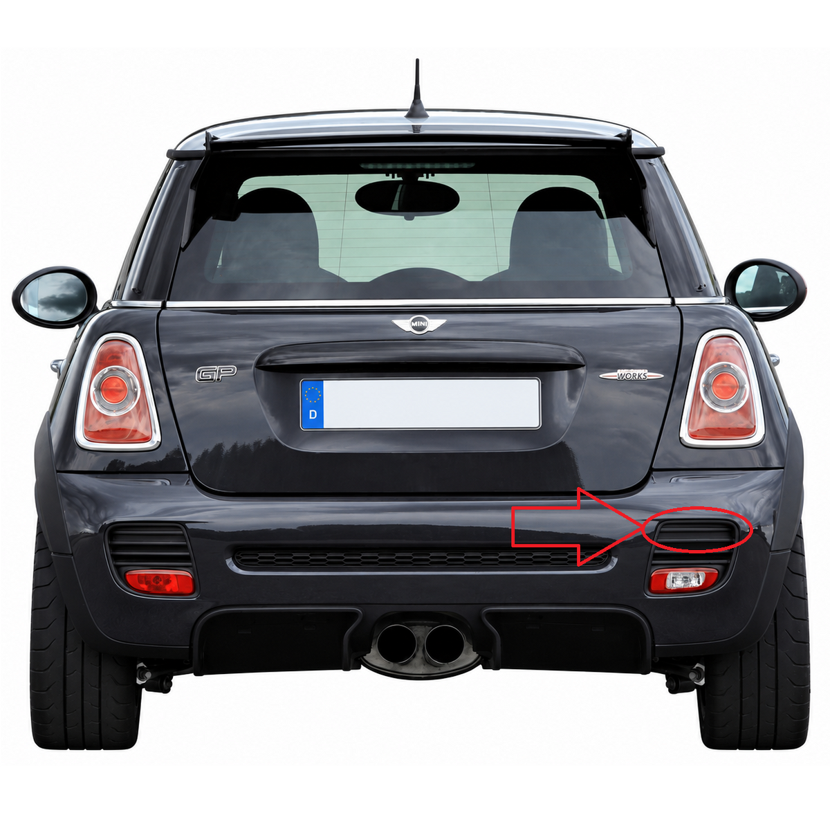 MINI Cooper R56 / R57 / R58 / R59 JCW Aerokit 2006-2015 капаче за кука за теглене