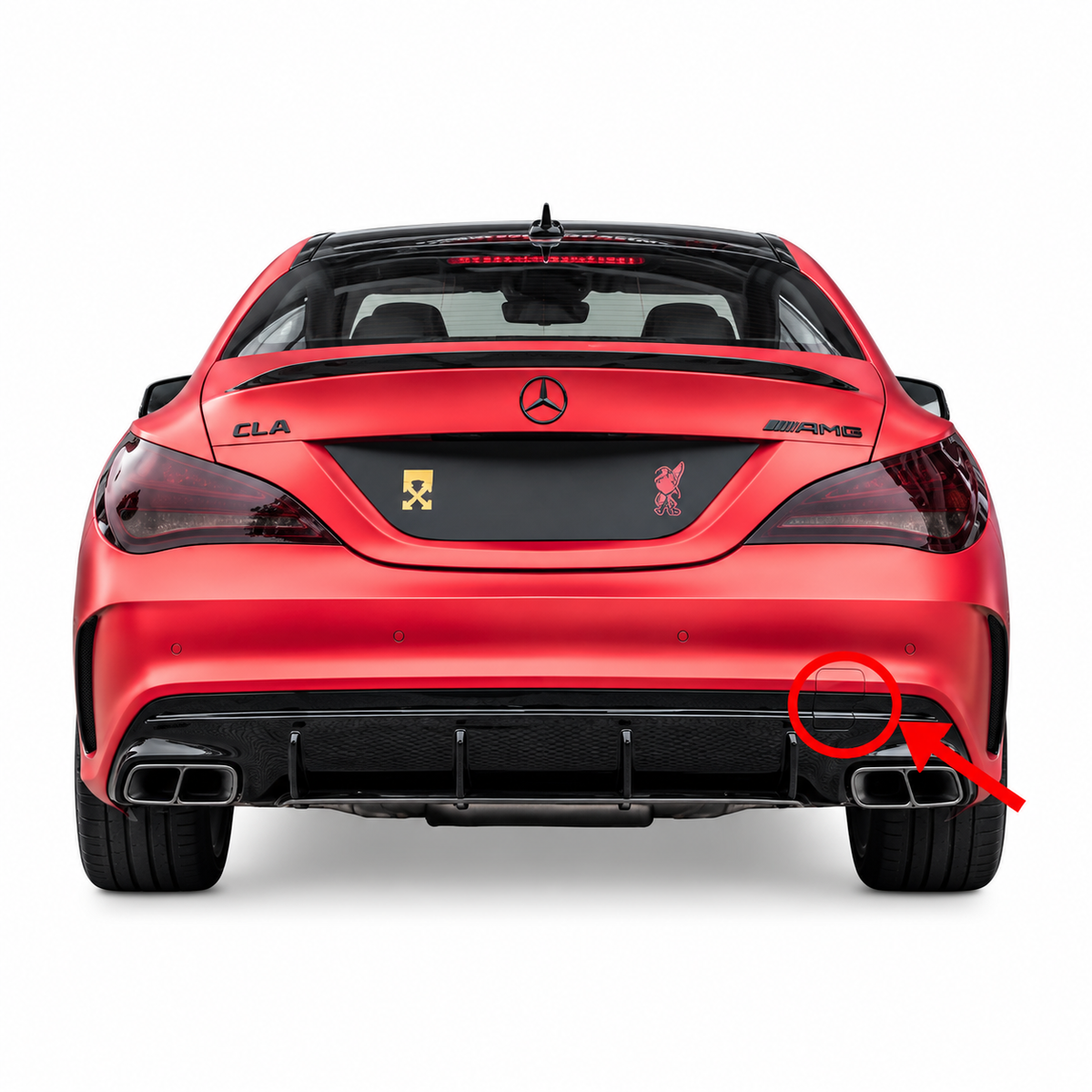 Mercedes-Benz CLA45 AMG C117 facelift 2017-2018 капаче за кука за теглене