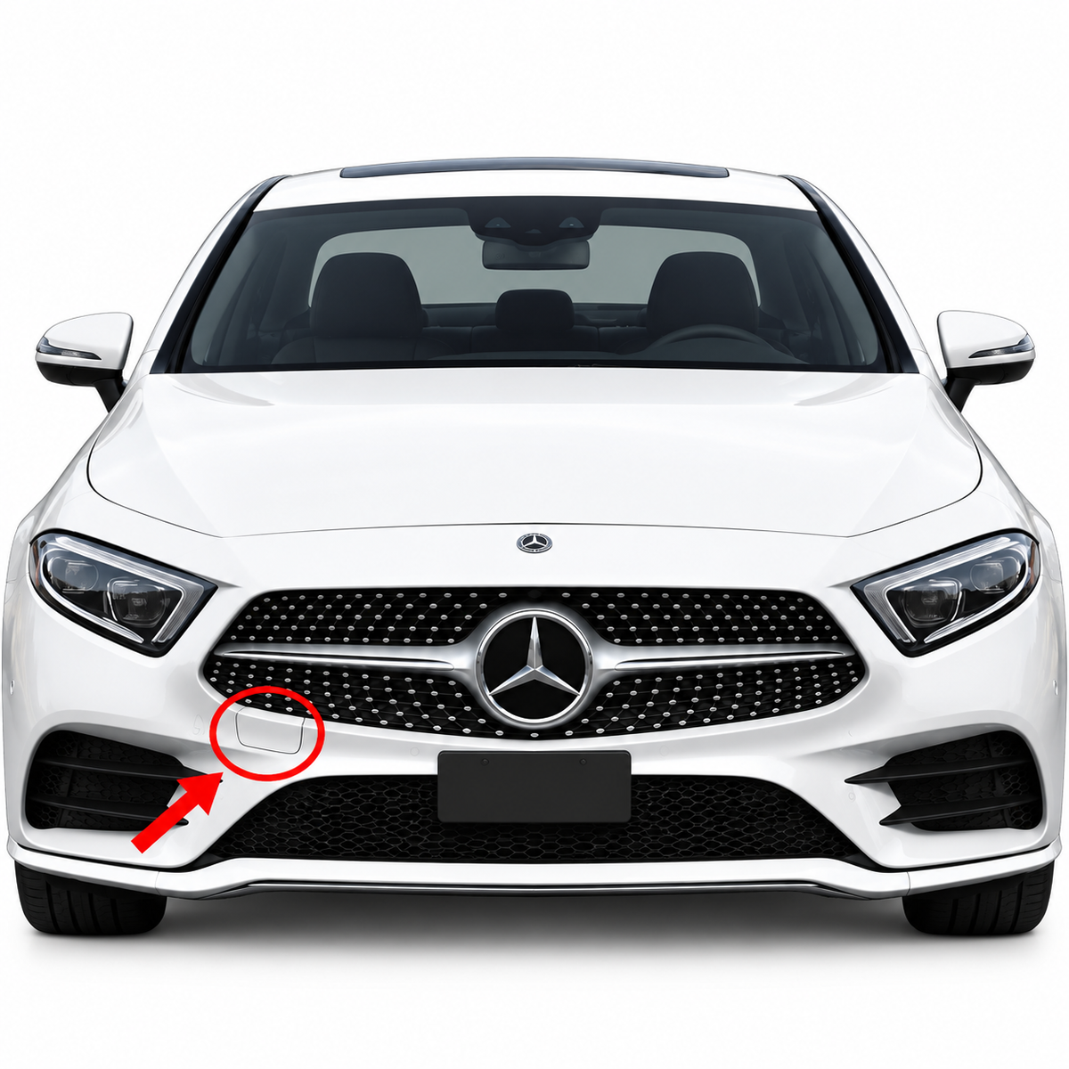 Mercedes-Benz CLS C257 pre-facelift 2018-2023 капаче за кука за теглене