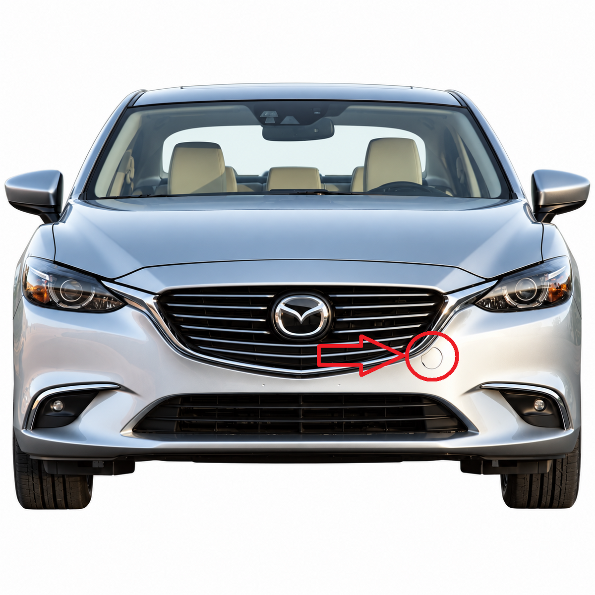 Mazda 6 GJ / GL facelift 2015-2018 капаче за кука за теглене