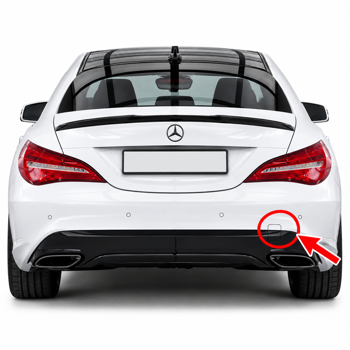 Mercedes-Benz CLA C117 four-door pre-facelift 2013-2016 капаче за кука за теглене