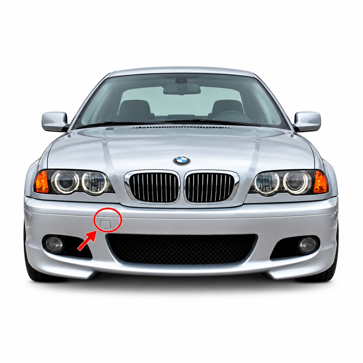BMW 3 Series E46 Coupé / Cabriolet M-Tech II pre-facelift / facelift 1999-2006 капаче за кука за теглене