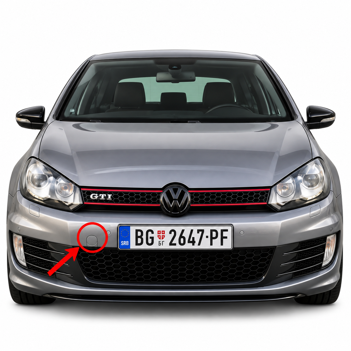 Volkswagen Golf Mk6 GTI 2008-2013 капаче за кука за теглене