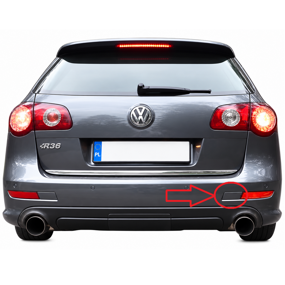 VW Passat B6 R36 2008-2010 капаче за кука за теглене