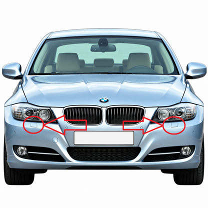 BMW 3 Series E90 / E91 facelift 2008-2012 капачета за пръскалки на фарове