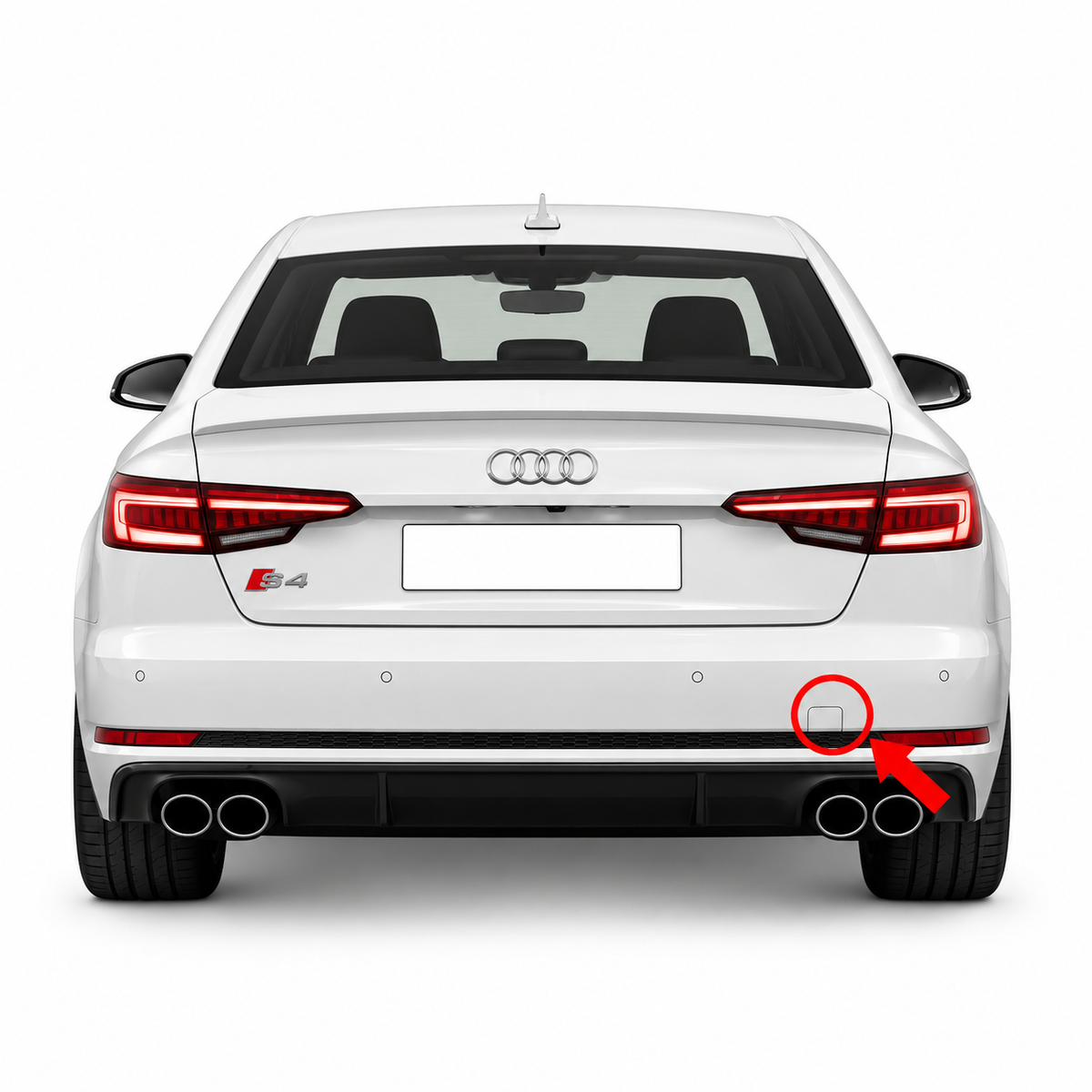 Audi A4 B9 S-line / S4 pre-facelift 2015-2019 капаче за кука за теглене