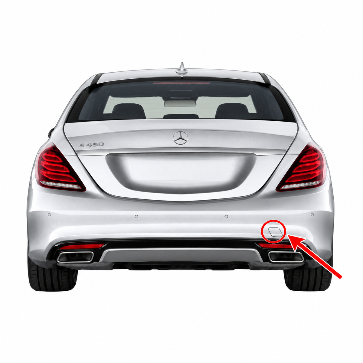 Mercedes-Benz S-Class W222 V222 AMG Line pre-facelift 2013-2017 капаче за кука за теглене