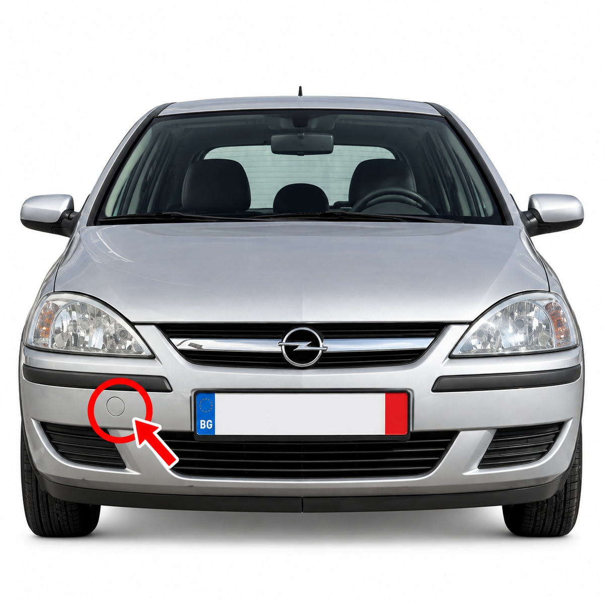 Opel Corsa C facelift 2003-2006 капаче за кука за теглене