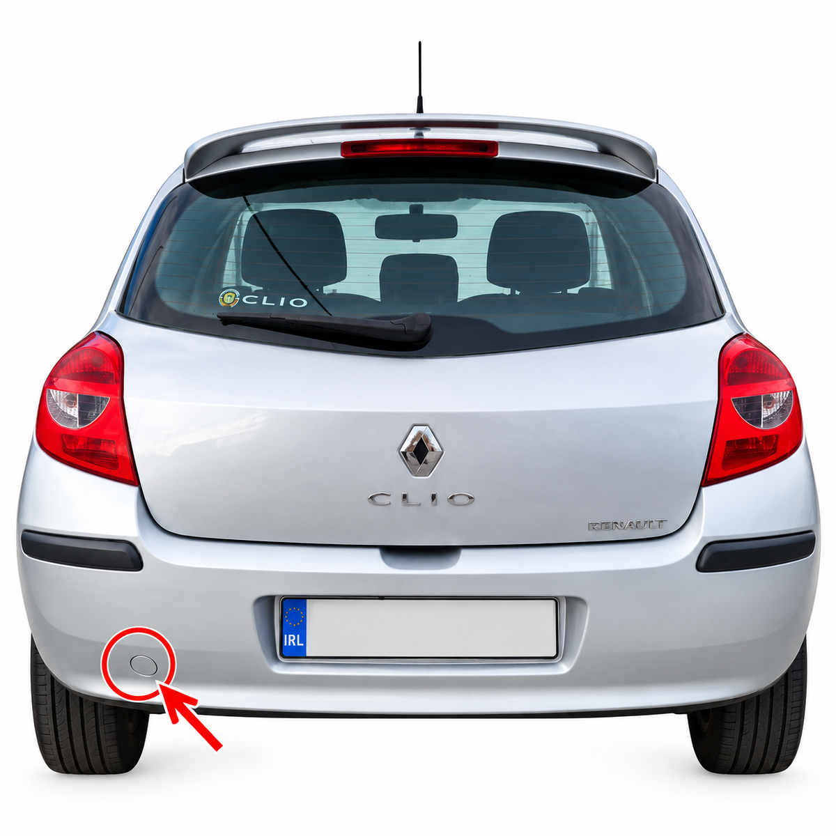 Renault Clio III B85/C85 Hatchback pre-facelift 2005-2009 капаче за кука за теглене