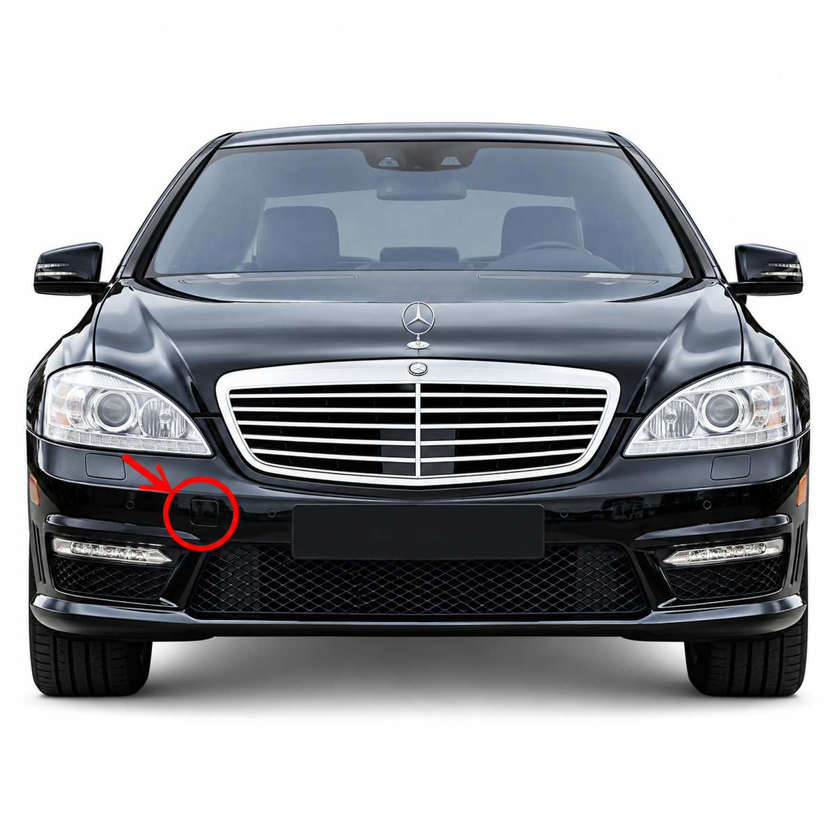 Mercedes-Benz S-Class W221 V221 AMG Sport Package facelift 2009-2013 капаче за кука за теглене