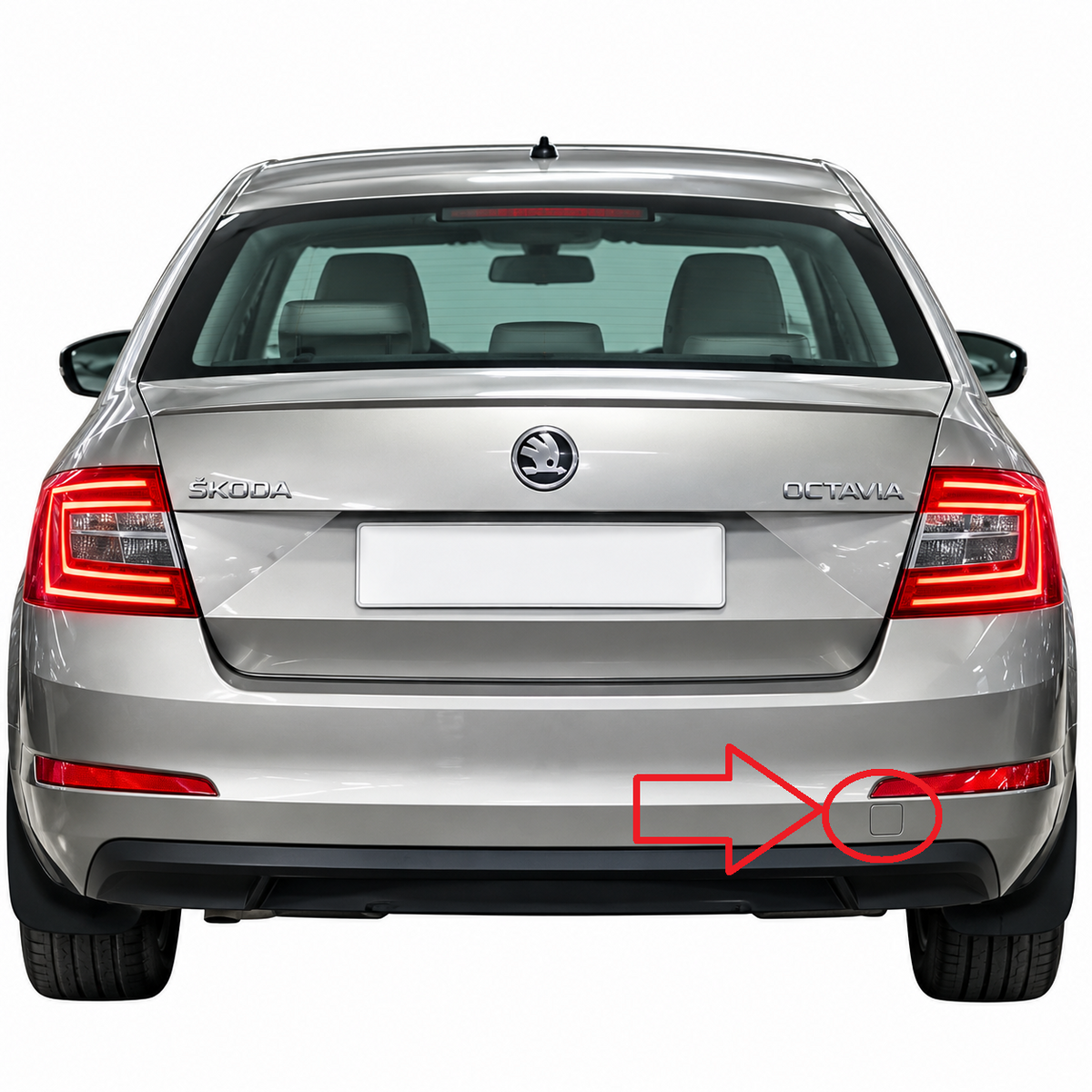 Skoda Octavia III 5E pre-facelift 2012-2017 капаче за кука за теглене