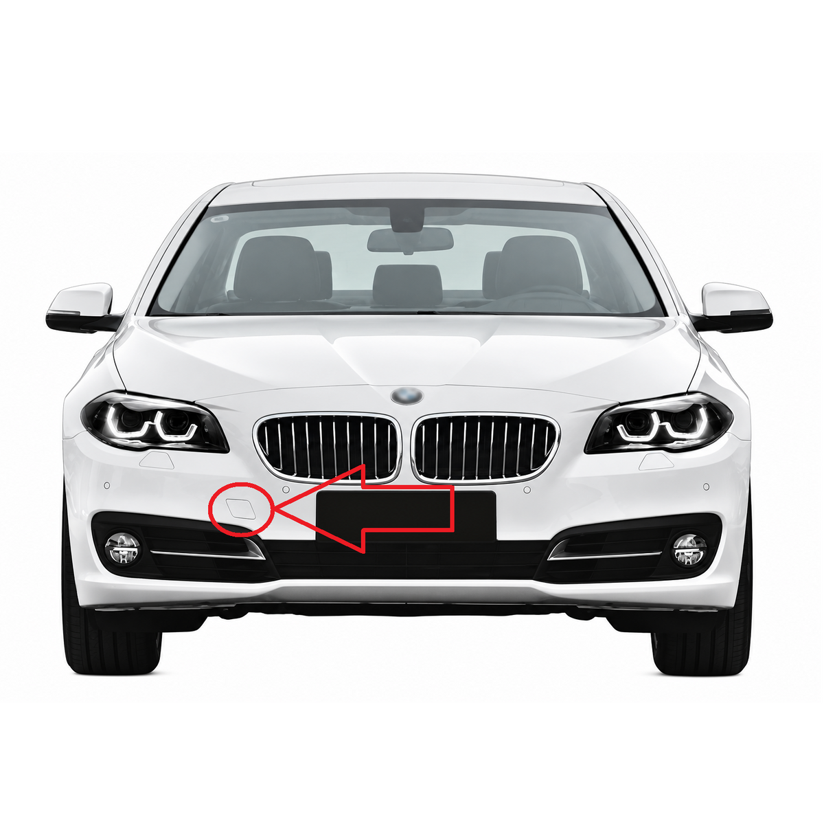 BMW 5 Series F10 F11 facelift 2013-2017 капаче за кука за теглене