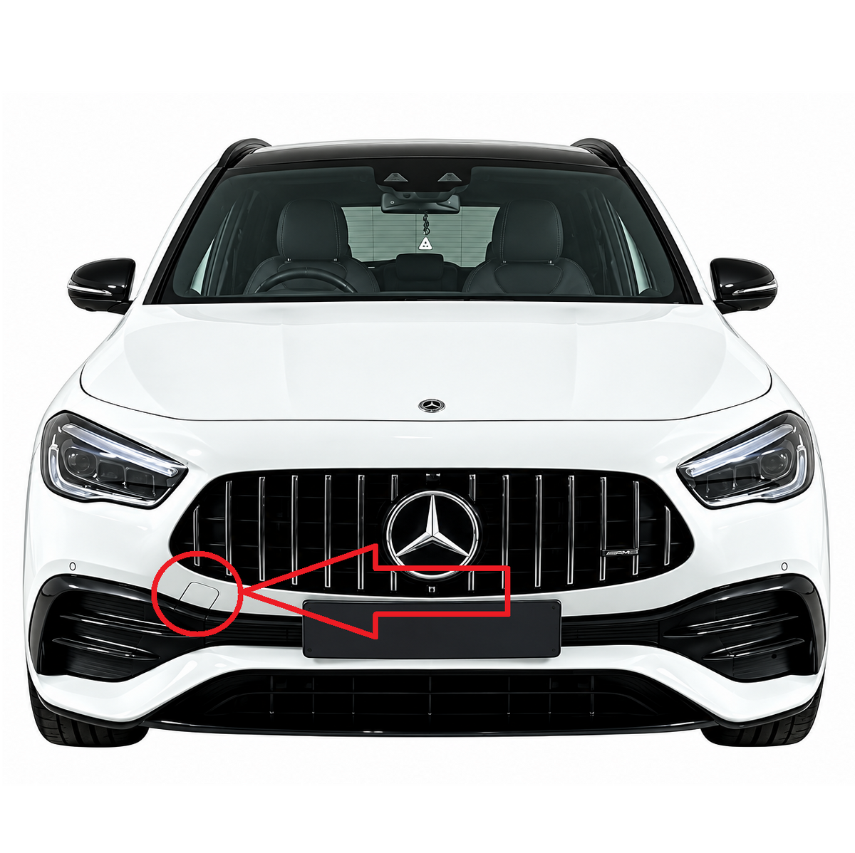 Mercedes-Benz GLA H247 AMG Line facelift 2023-2026 капаче за кука за теглене