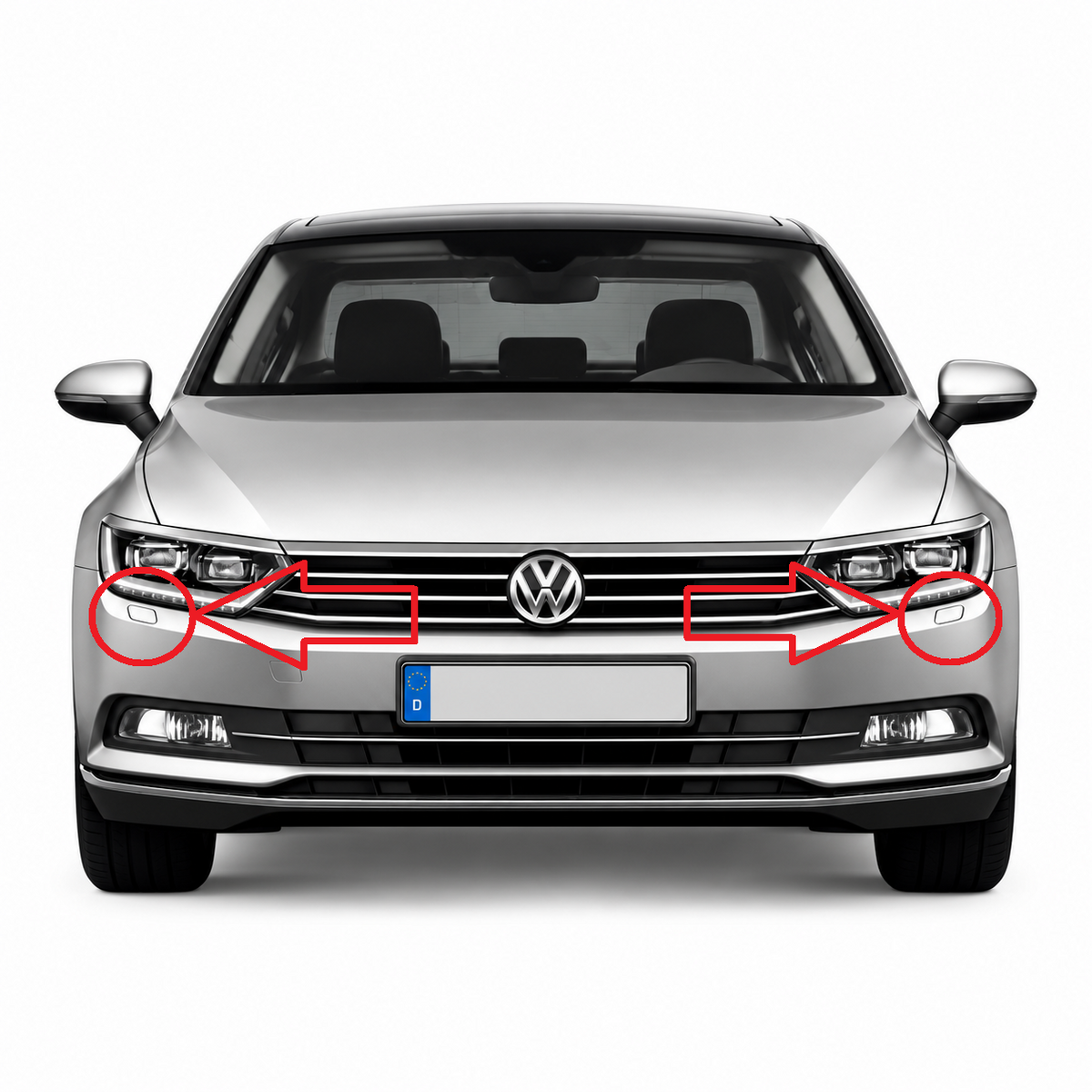 Volkswagen Passat B8 / 3G pre-facelift 2014-2019 капачета за пръскалки на фарове