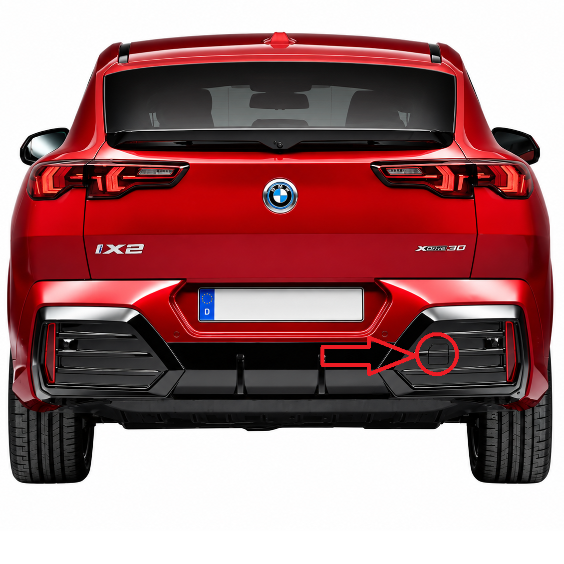 BMW X2 / iX2 U10 M Sport pre-facelift 2023-present капаче за кука за теглене