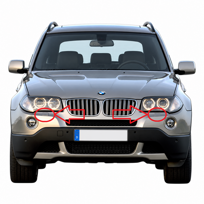 BMW X3 E83 Facelift 2006-2010 капачета за пръскалки на фарове