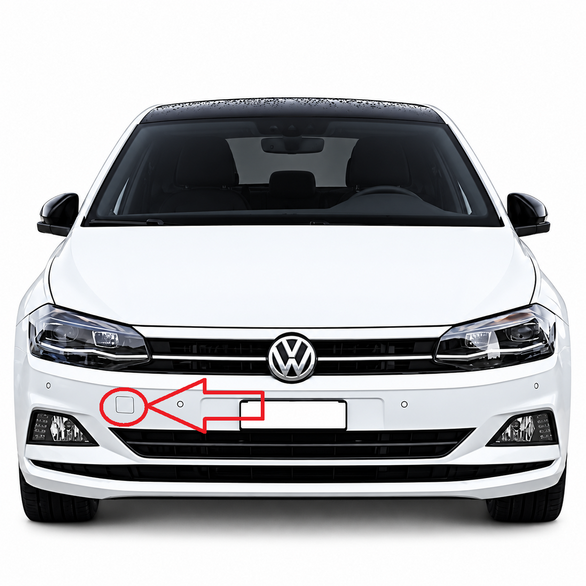 VW Polo VI pre-facelift 2017-2021 капаче за кука за теглене