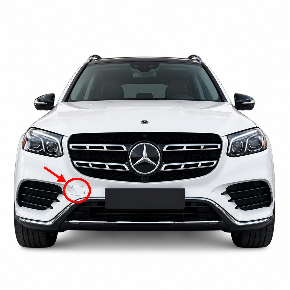 Mercedes-Benz GLS X167 AMG Line / GLS 580 pre-facelift 2019-2023 капаче за кука за теглене