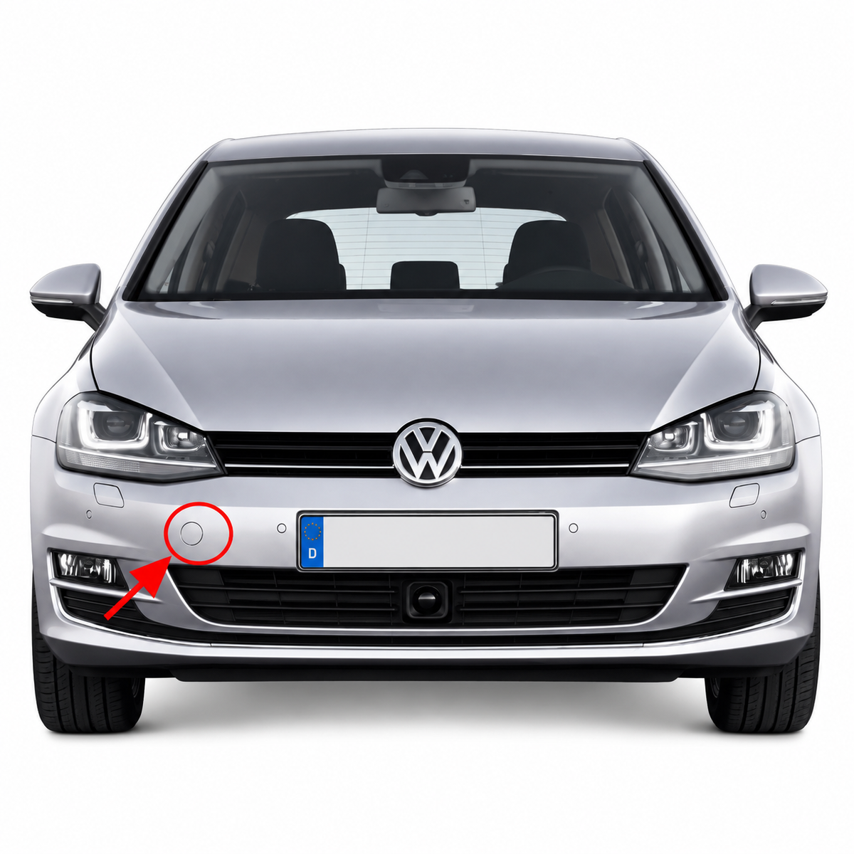 Volkswagen Golf Mk7 pre-facelift 2013-2017 капаче за кука за теглене