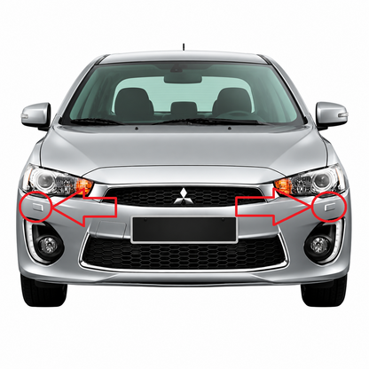 Mitsubishi Lancer X / CY pre-facelift 2007-2015 капачета за пръскалки на фарове