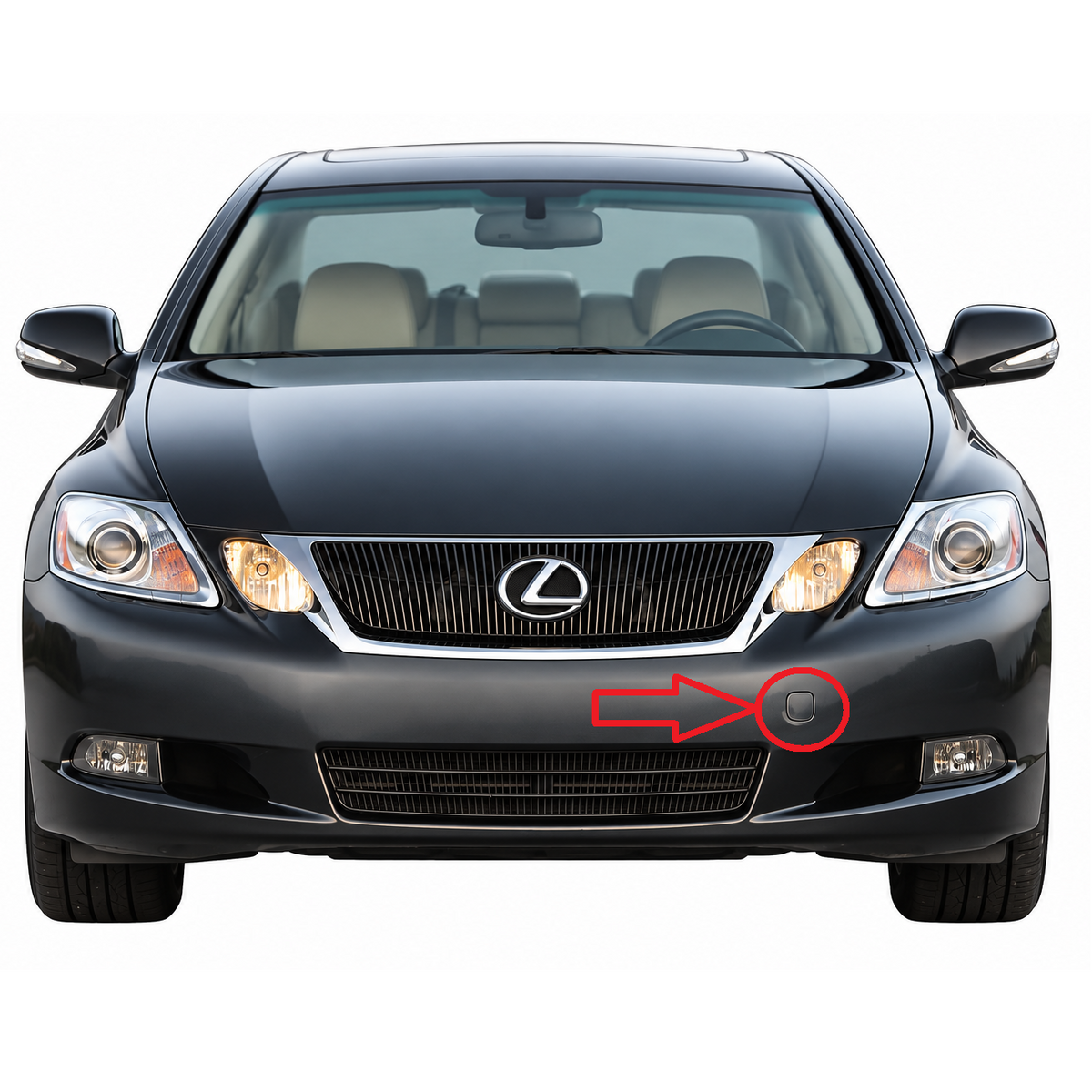 Lexus GS350 / GS460 III S190 facelift 2007-2011 капаче за кука за теглене