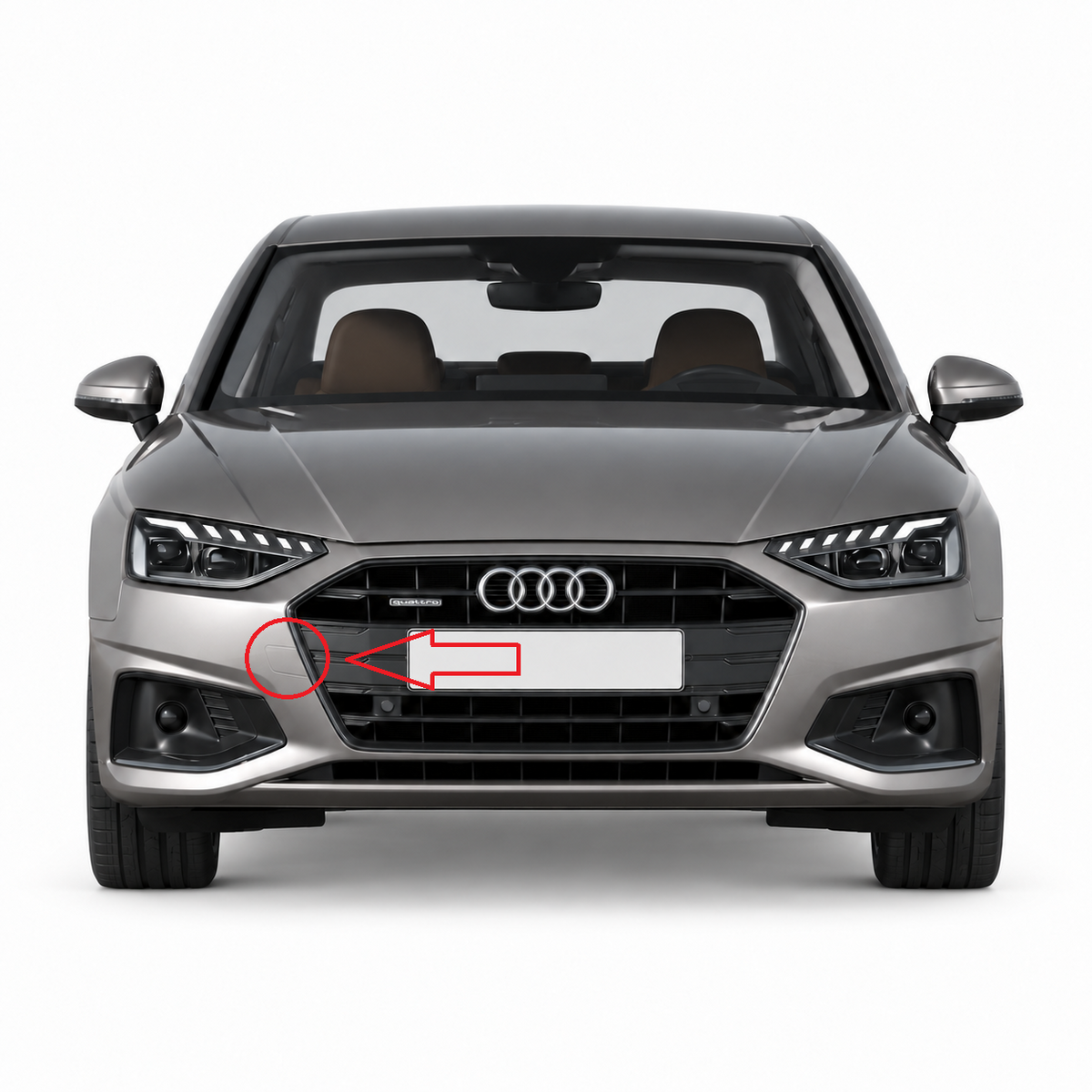 Audi A4 B9 facelift 2019-2024 капаче за кука за теглене
