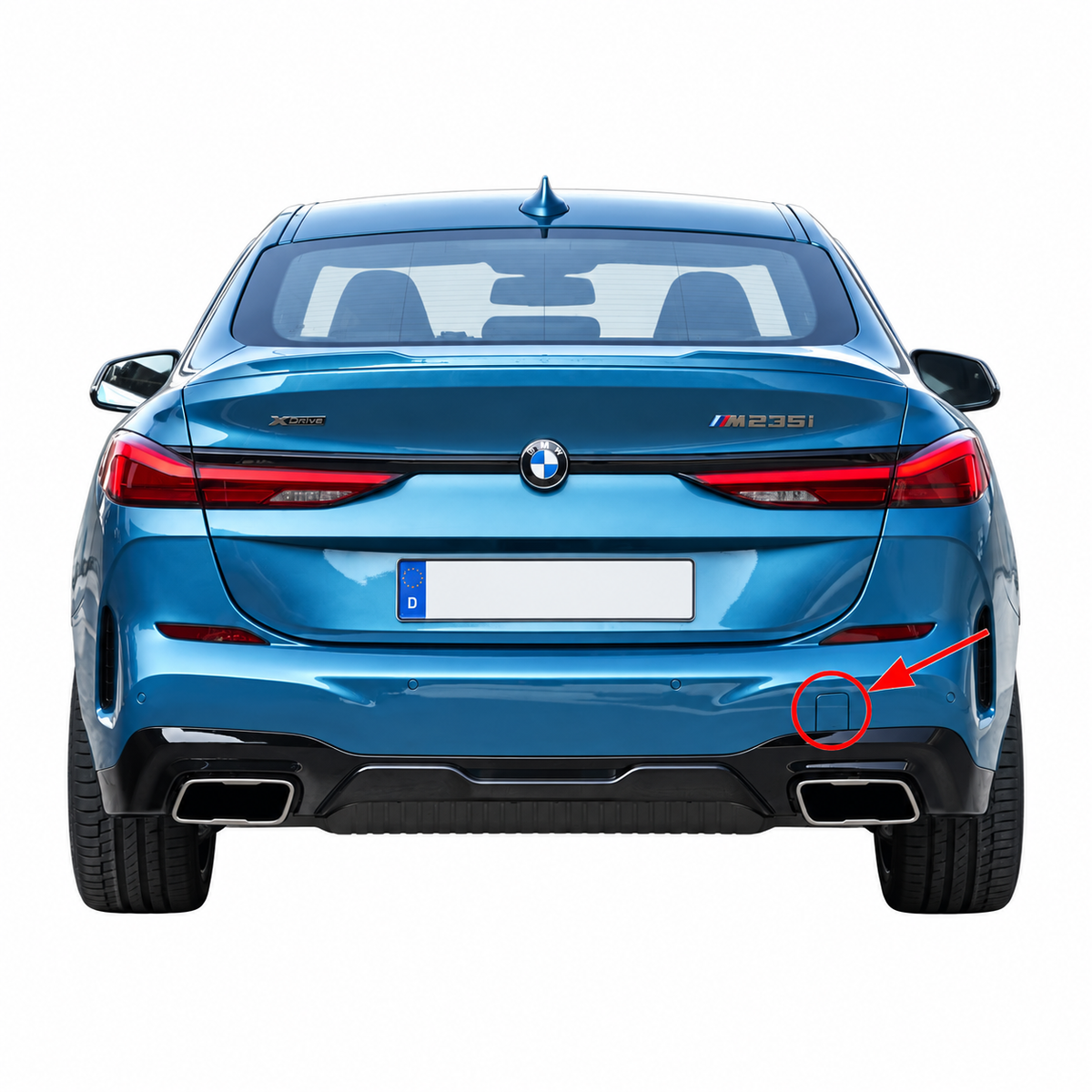 BMW 2 Series Gran Coupe F44 M Sport / M235i 2019-2024 капаче за кука за теглене