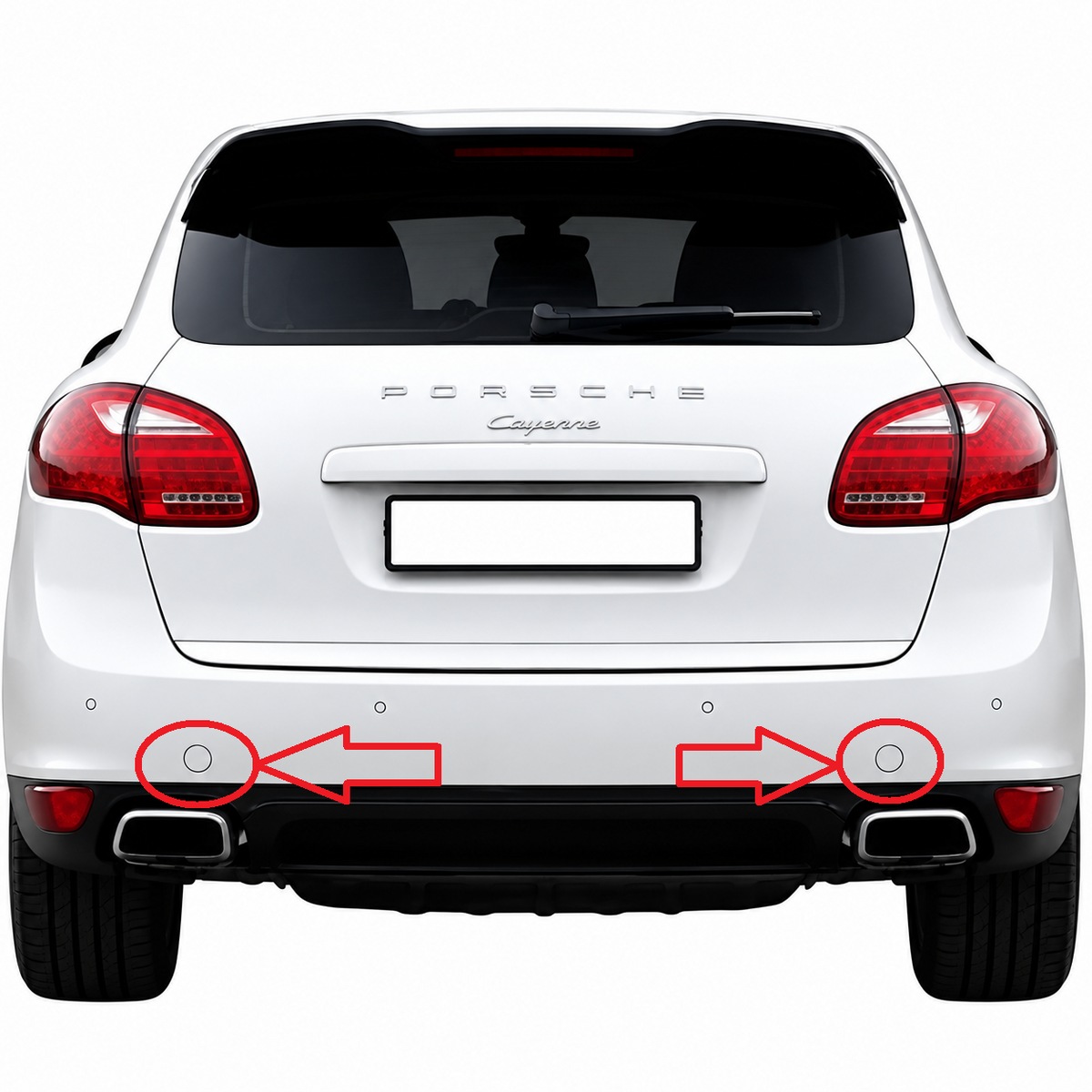 Porsche Cayenne II 958 pre-facelift 2010-2014 капаче за кука за теглене