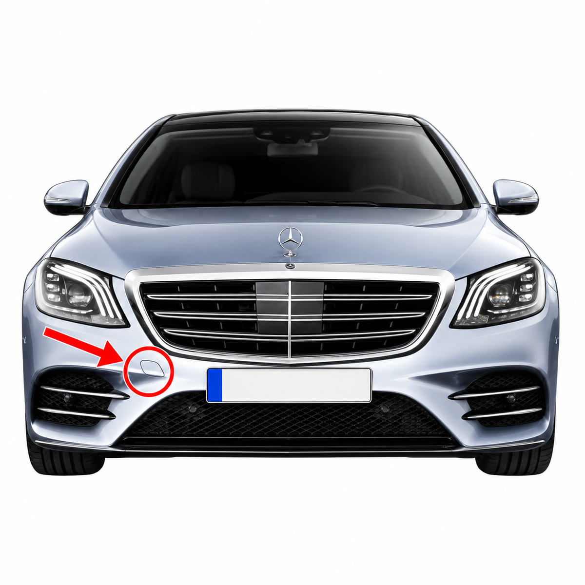 Mercedes-Benz S-Class W222 V222 AMG Line facelift 2017-2020 капаче за кука за теглене