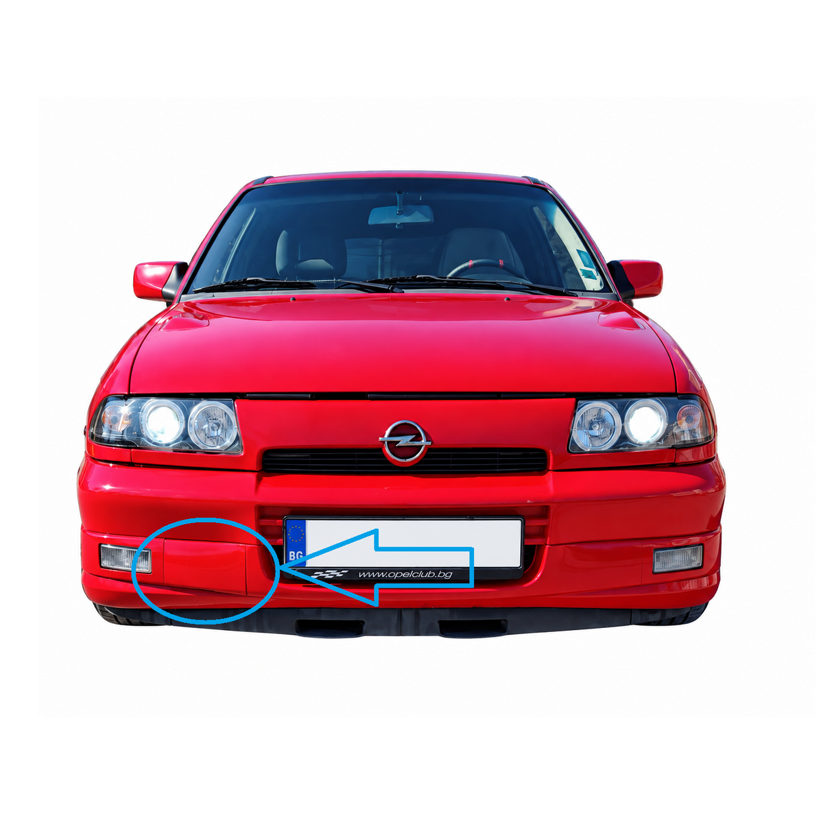 Opel Astra F T92 GSi pre-facelift 1991-1994 капаче за кука за теглене