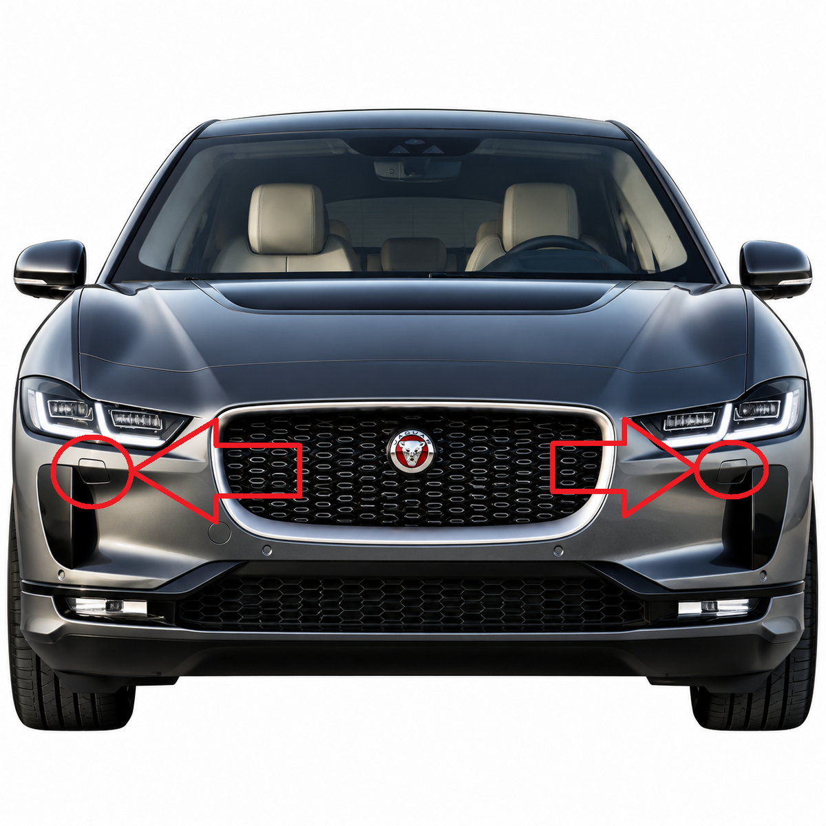 Jaguar I-Pace X590 2018-2024 капачета за пръскалки на фарове