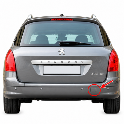 Peugeot 308 I T7 SW pre-facelift / facelift 2008-2014 капаче за кука за теглене