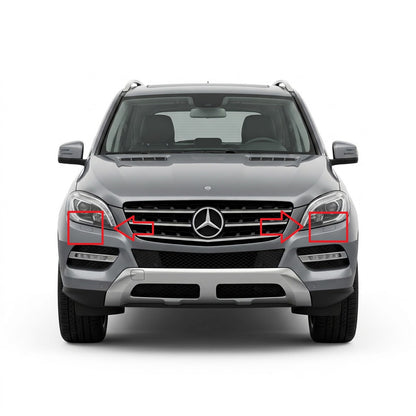 Mercedes ML W166 Pre-Facelift 2011-2015 капачета за пръскалки на фарове