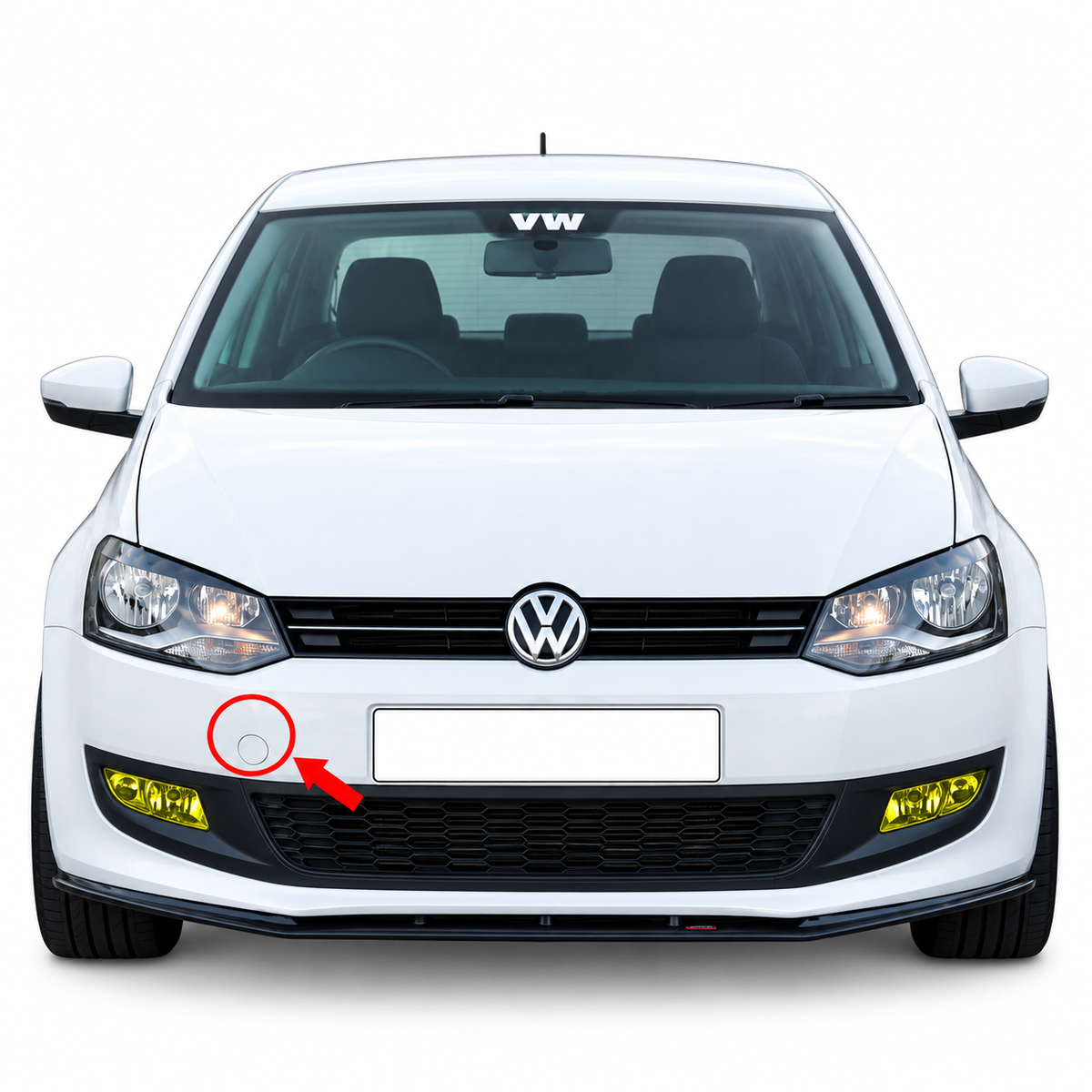 Volkswagen Polo 6R/6C 2010-2017 капаче за кука за теглене