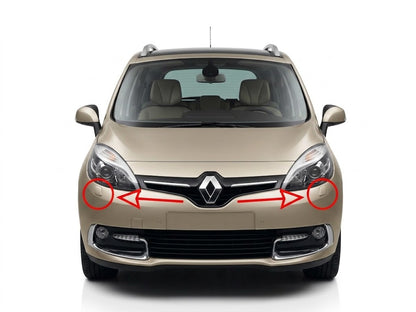 Renault Scenic / Grand Scenic MK3 Phase 2 Facelift 2012-2013 капачета за пръскалки на фарове